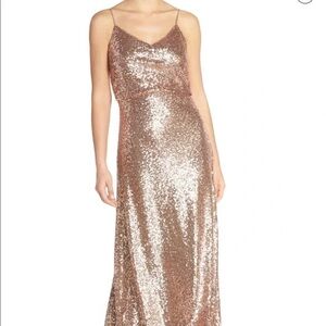 Jenny Yoo Women's‎ Jules Sequin Blouson Gown NYE Party
